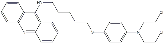  9-[5-[4-[Bis(2-chloroethyl)amino]phenylthio]pentylamino]acridine