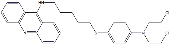 9-[5-[4-[Bis(2-chloroethyl)amino]phenylthio]pentylamino]acridine