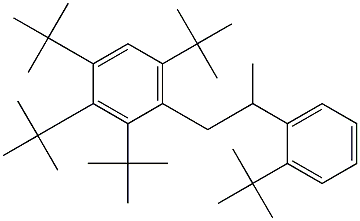 1-(2,3,4,6-Tetra-tert-butylphenyl)-2-(2-tert-butylphenyl)propane 结构式