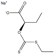 [R,(-)]-2-[Ethylthiocarbonothioyloxy]butyric acid sodium salt Structure