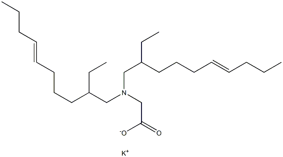 N,N-Bis(2-ethyl-6-decenyl)aminoacetic acid potassium salt 结构式