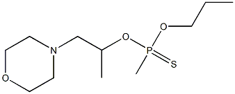Methylphosphonothioic acid O-propyl O-(1-methyl-2-morpholinoethyl) ester Structure