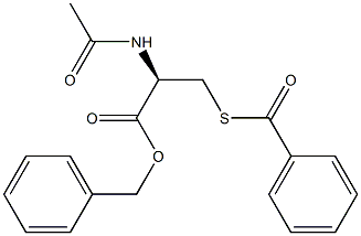 N-Acetyl-S-benzoyl-L-cysteine benzyl ester Structure