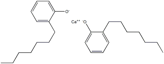 Calcium bis(2-heptylphenolate) Structure