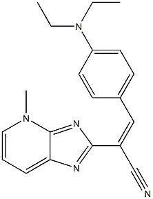 2-[4-Methyl-4H-imidazo[4,5-b]pyridin-2-yl]-3-(4-diethylaminophenyl)propenenitrile|