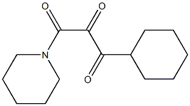 1-(1-Piperidinyl)-3-cyclohexylpropane-1,2,3-trione,,结构式