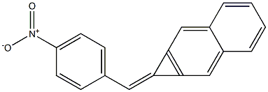 1-(4-Nitrophenylmethylene)-1H-cyclopropa[b]naphthalene Struktur