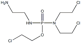 N,N-Bis(2-chloroethyl)-N'-(2-aminoethyl)diamidophosphoric acid 2-chloroethyl ester Structure