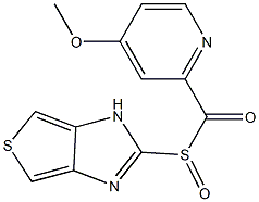 2-[[(4-Methoxy-2-pyridinyl)carbonyl]sulfinyl]-1H-thieno[3,4-d]imidazole 结构式