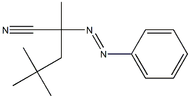 2-Phenylazo-2,4,4-trimethylvaleronitrile Struktur