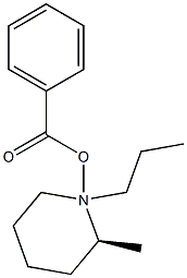 (2S)-2-Methyl-1-piperidine-1-propanol benzoate Struktur