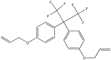 2,2-Bis[4-(2-propenyloxy)phenyl]-1,1,1,3,3,3-hexafluoropropane,,结构式