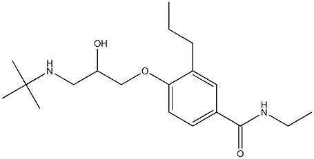 1-[4-[Ethylcarbamoyl]-2-propylphenoxy]-3-[tert-butylamino]-2-propanol