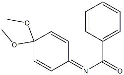 N-Benzoyl-4,4-dimethoxy-2,5-cyclohexadiene-1-imine Structure