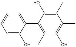 3,4,6-Trimethyl-1,1'-biphenyl-2,2',5-triol,,结构式