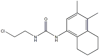 1-(2-Chloroethyl)-3-(3,4-dimethyl-5,6,7,8-tetrahydronaphthalen-1-yl)urea Struktur