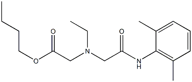  2-[N-Ethyl-N-(butoxycarbonylmethyl)amino]-N-(2,6-dimethylphenyl)acetamide