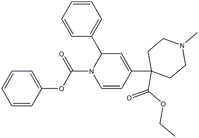 1-Methyl-4-[(1,2-dihydro-1-phenoxycarbonyl-2-phenylpyridin)-4-yl]piperidine-4-carboxylic acid ethyl ester