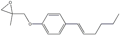 4-(1-Hexenyl)phenyl 2-methylglycidyl ether Structure
