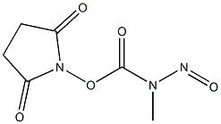 N-Methyl-N-nitrosocarbamic acid succinimidyl ester Structure