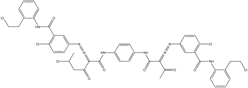 3,3'-[2-(1-Chloroethyl)-1,4-phenylenebis[iminocarbonyl(acetylmethylene)azo]]bis[N-[2-(2-chloroethyl)phenyl]-6-chlorobenzamide]