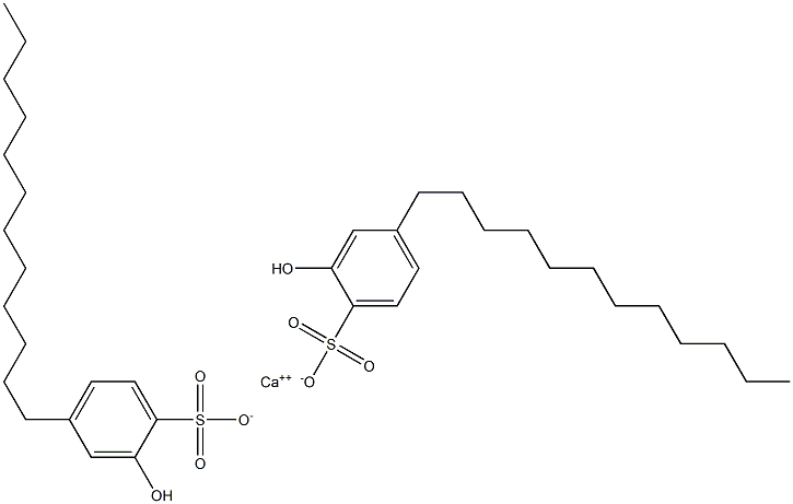 Bis(2-hydroxy-4-dodecylbenzenesulfonic acid)calcium salt Struktur
