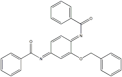 2-Benzyloxy-N,N'-dibenzoyl-p-benzoquinone diimine Structure