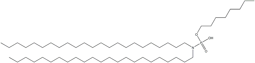 N,N-ジトリコシルアミドりん酸水素オクチル 化学構造式