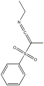 1-(Phenylsulfonyl)-1-methyl-N-ethylketenimine Struktur