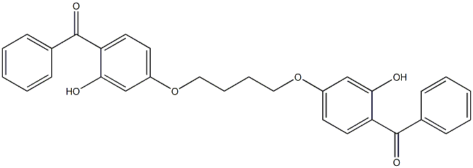 5,5'-[1,4-Butanediylbis(oxy)]bis(2-benzoylphenol) 结构式