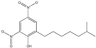 2,4-Dinitro-6-(6-methylheptyl)phenol Structure