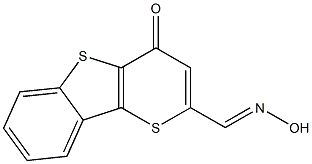 2-[(Hydroxyimino)methyl]-4H-thiopyrano[3,2-b][1]benzothiophen-4-one,,结构式