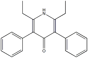 2,6-Diethyl-3,5-diphenylpyridin-4(1H)-one Structure