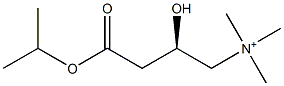 (R)-N,N,N-Trimethyl-2-hydroxy-3-isopropoxycarbonyl-1-propanaminium,,结构式