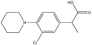 2-(3-Chloro-4-piperidinophenyl)propionic acid Structure