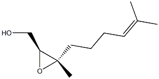 (2S,3S)-2,3-Epoxy-3,8-dimethyl-7-nonen-1-ol Struktur