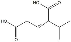 [S,(+)]-2-Isopropylglutaric acid Structure