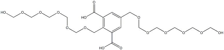 2,5-Bis(11-hydroxy-2,4,6,8,10-pentaoxaundecan-1-yl)isophthalic acid Structure