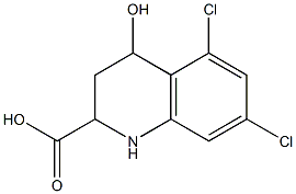 5,7-Dichloro-1,2,3,4-tetrahydro-4-hydroxyquinoline-2-carboxylic acid Structure