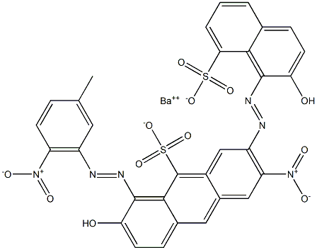 Bis[1-[(3-methyl-6-nitrophenyl)azo]-2-hydroxy-8-naphthalenesulfonic acid]barium salt
