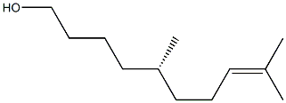 [S,(-)]-5,9-Dimethyl-8-decene-1-ol Structure