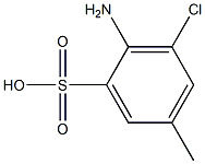 2-Amino-3-chloro-5-methylbenzenesulfonic acid Structure