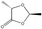 (2R,5S)-2,5-ジメチル-1,3-ジオキソラン-4-オン 化学構造式