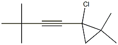  1-(3,3-Dimethyl-1-butynyl)-1-chloro-2,2-dimethylcyclopropane