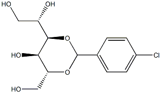 3-O,5-O-(4-Chlorobenzylidene)-D-glucitol Structure