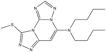 9-Methylthio-5-dibutylaminobis[1,2,4]triazolo[1,5-a:4',3'-c]pyrimidine