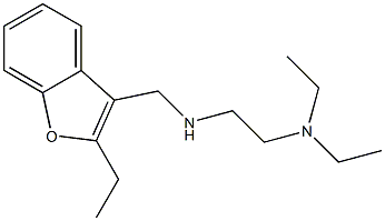 N,N-Diethyl-N'-[(2-ethyl-3-benzofuranyl)methyl]ethylenediamine Structure