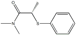 [S,(-)]-N,N-Dimethyl-2-(phenylthio)propionamide 结构式