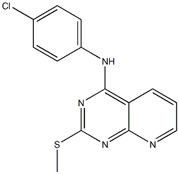 4-[4-Chloroanilino]-2-(methylthio)pyrido[2,3-d]pyrimidine Structure