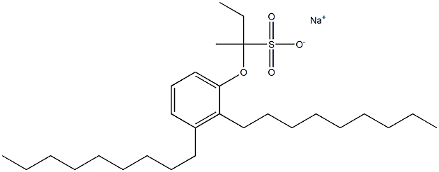2-(2,3-Dinonylphenoxy)butane-2-sulfonic acid sodium salt Struktur